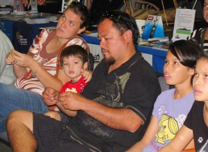 A wonderful way to spend Fathers Day... Fishingscool clinic at the Darwin Boat & Outdoor Show, 2011.